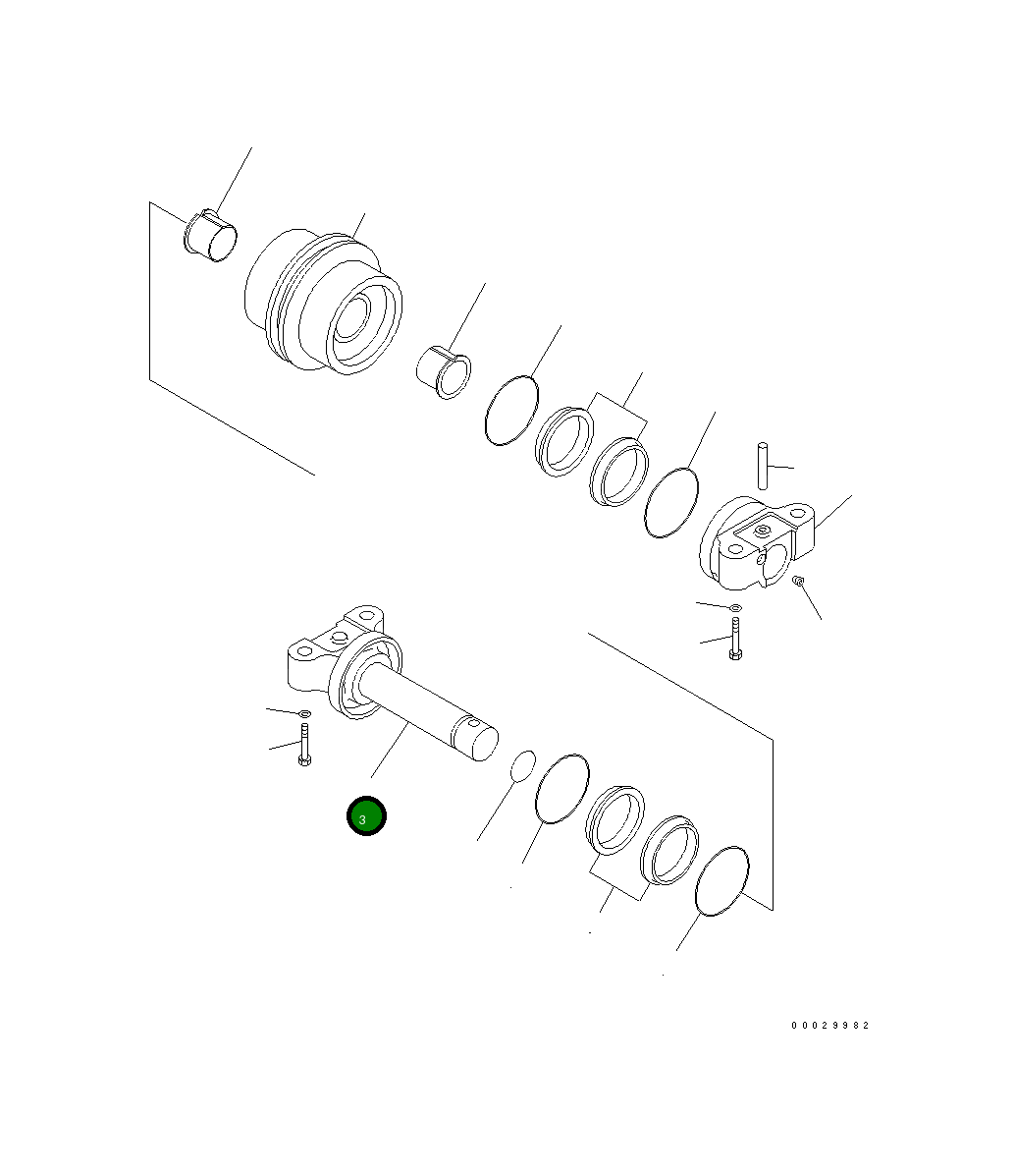 Вал 201-30-73320 Komatsu