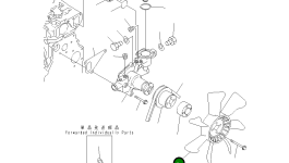 Вентилятор охлаждения 452-375 Komatsu