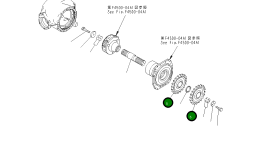 Ведущая звезда 23B-22-31560 Komatsu