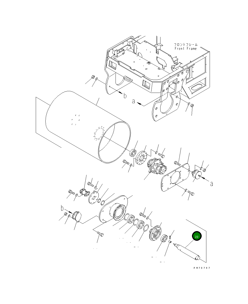 Вал 258-40-51300 Komatsu