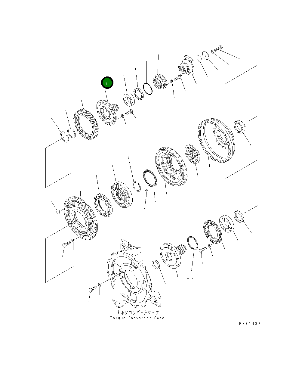 Вал 711-56-31351 Komatsu