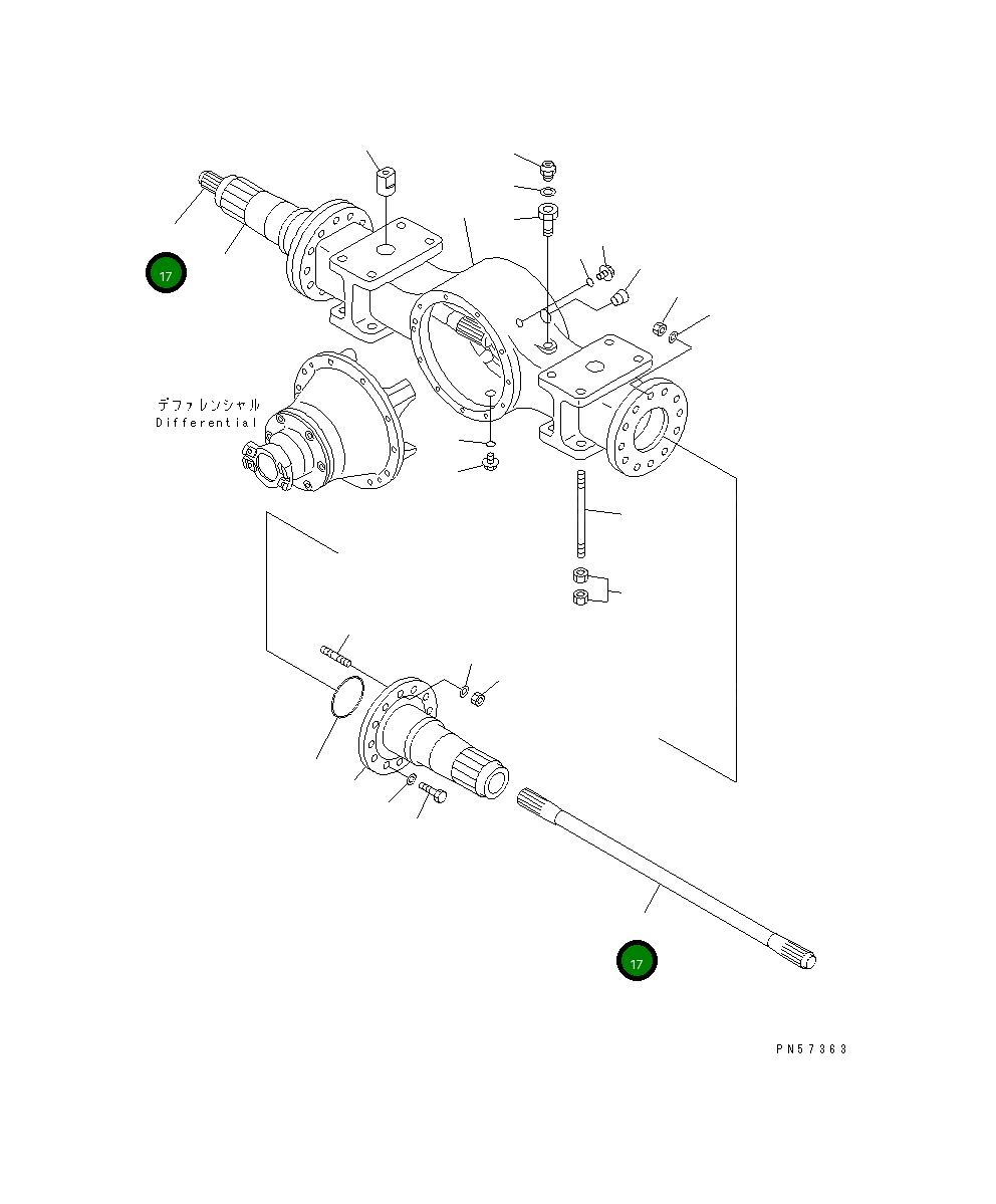 Вал 273-24-11135 Komatsu
