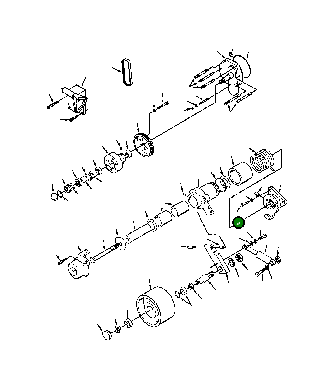 Болт (7/16 - 14x1 1/4 INCH) 1238 154 H1 Komatsu