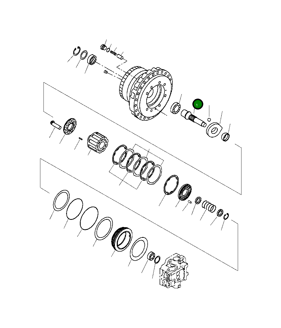 Вал 708-8H-32120 Komatsu