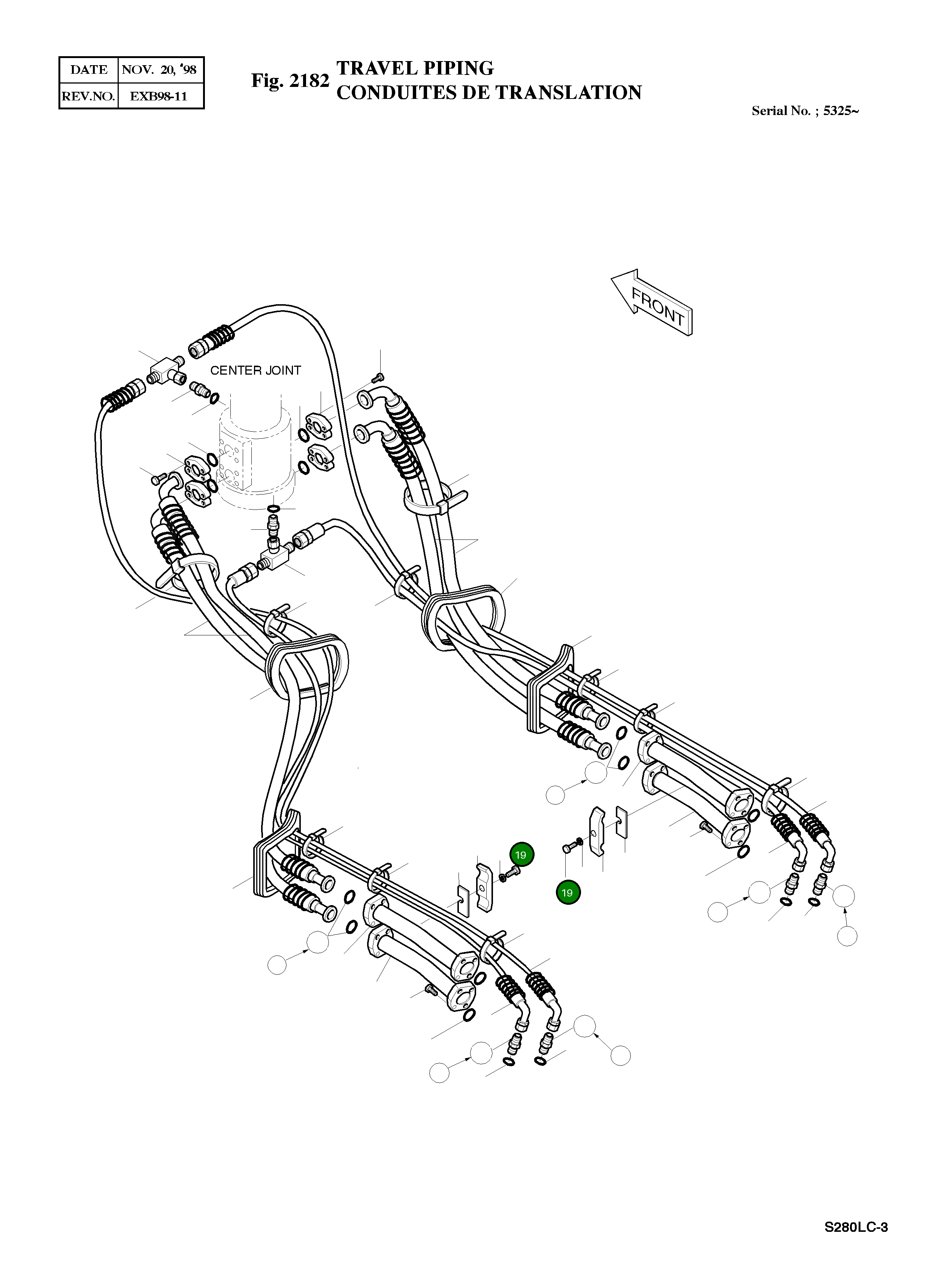 Болт M12X1.75X65 S0561053 Komatsu