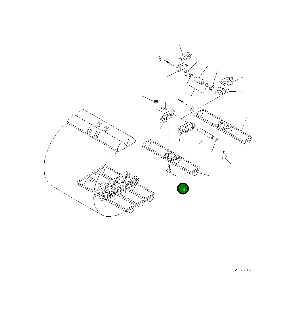 Болт 13G-32-61210 Komatsu