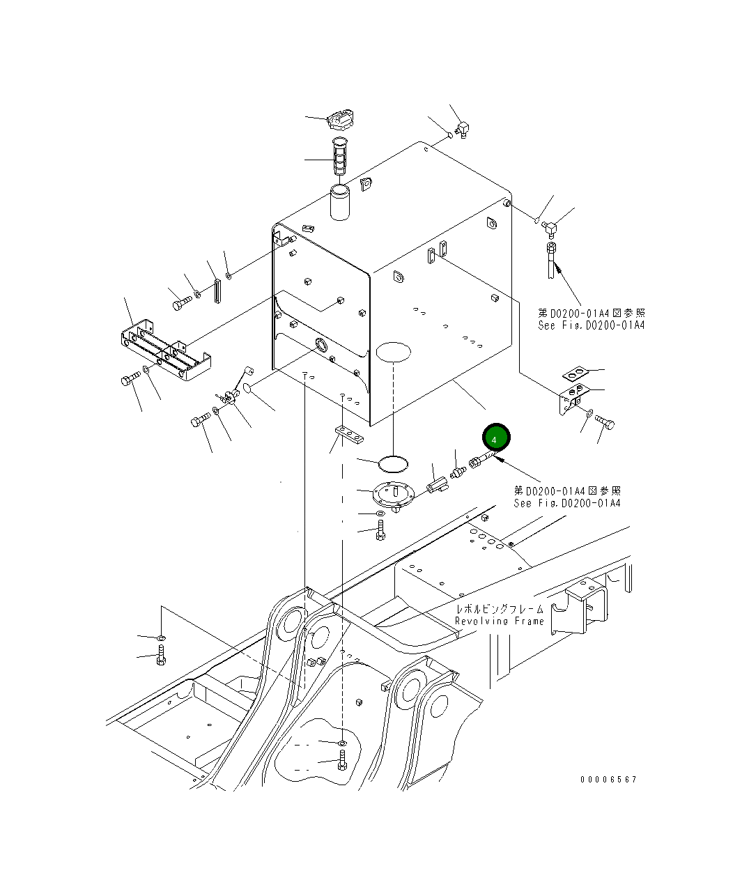 Бак 209-04-77111 Komatsu