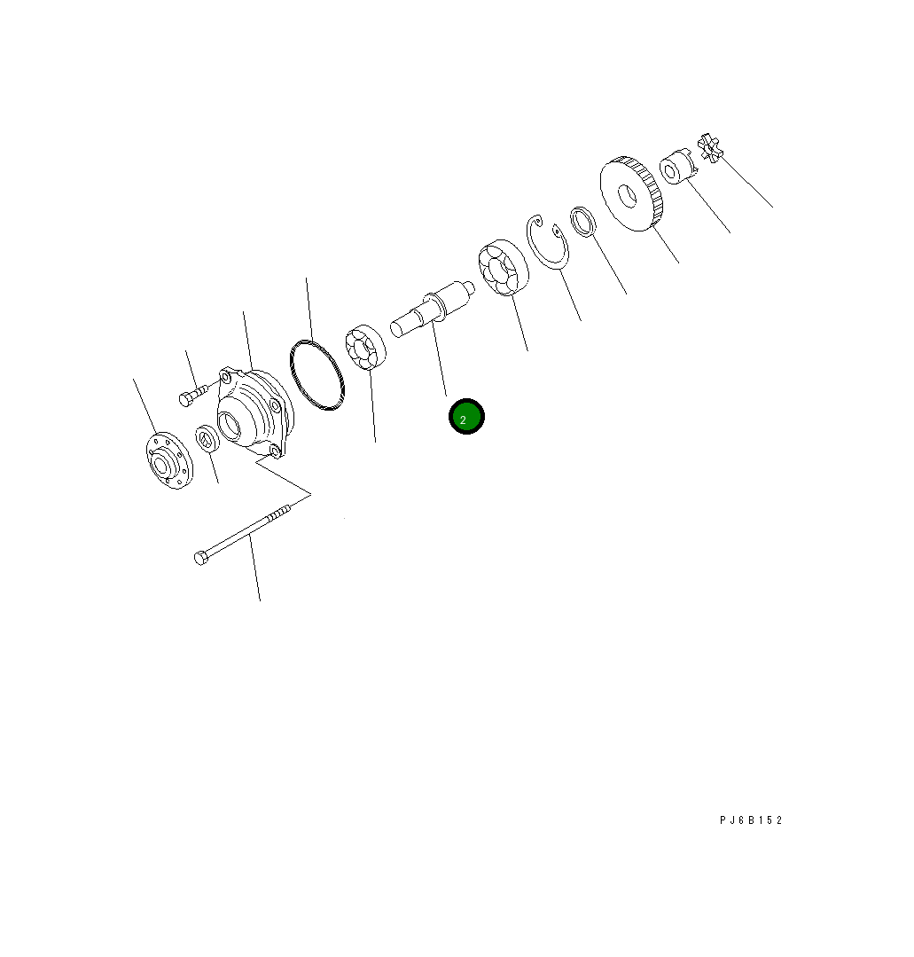 Вал 6240-61-4250 Komatsu