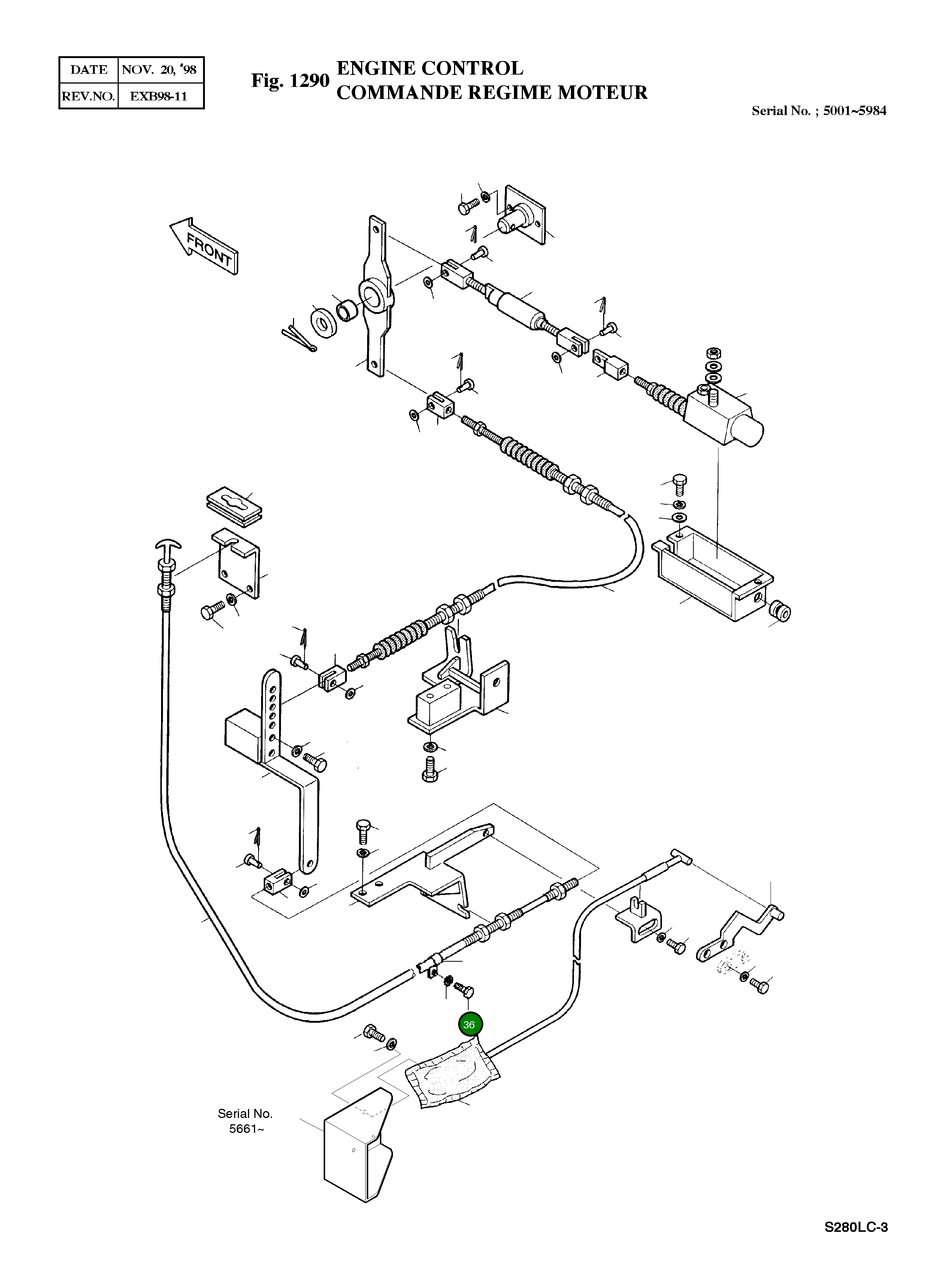 Болт M5X0.8X28 S0503653 Komatsu