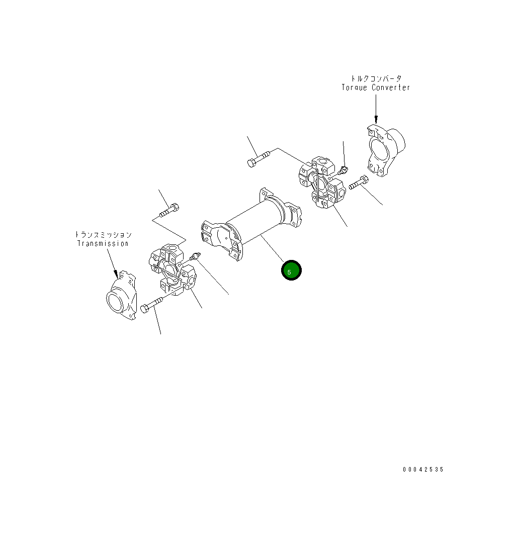 Вилка 41E-20-21250 Komatsu