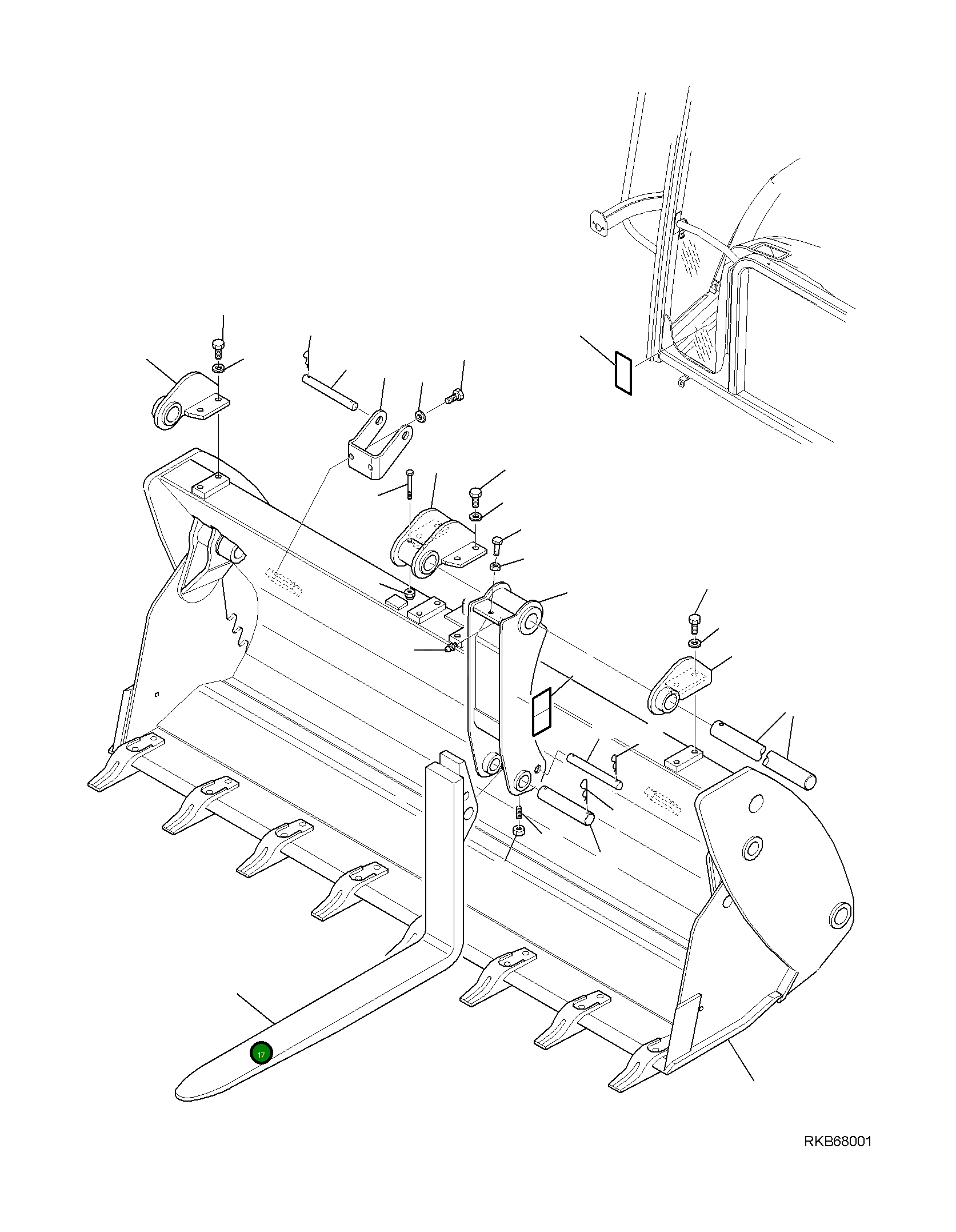 Вилка 42N-N12-1510 Komatsu