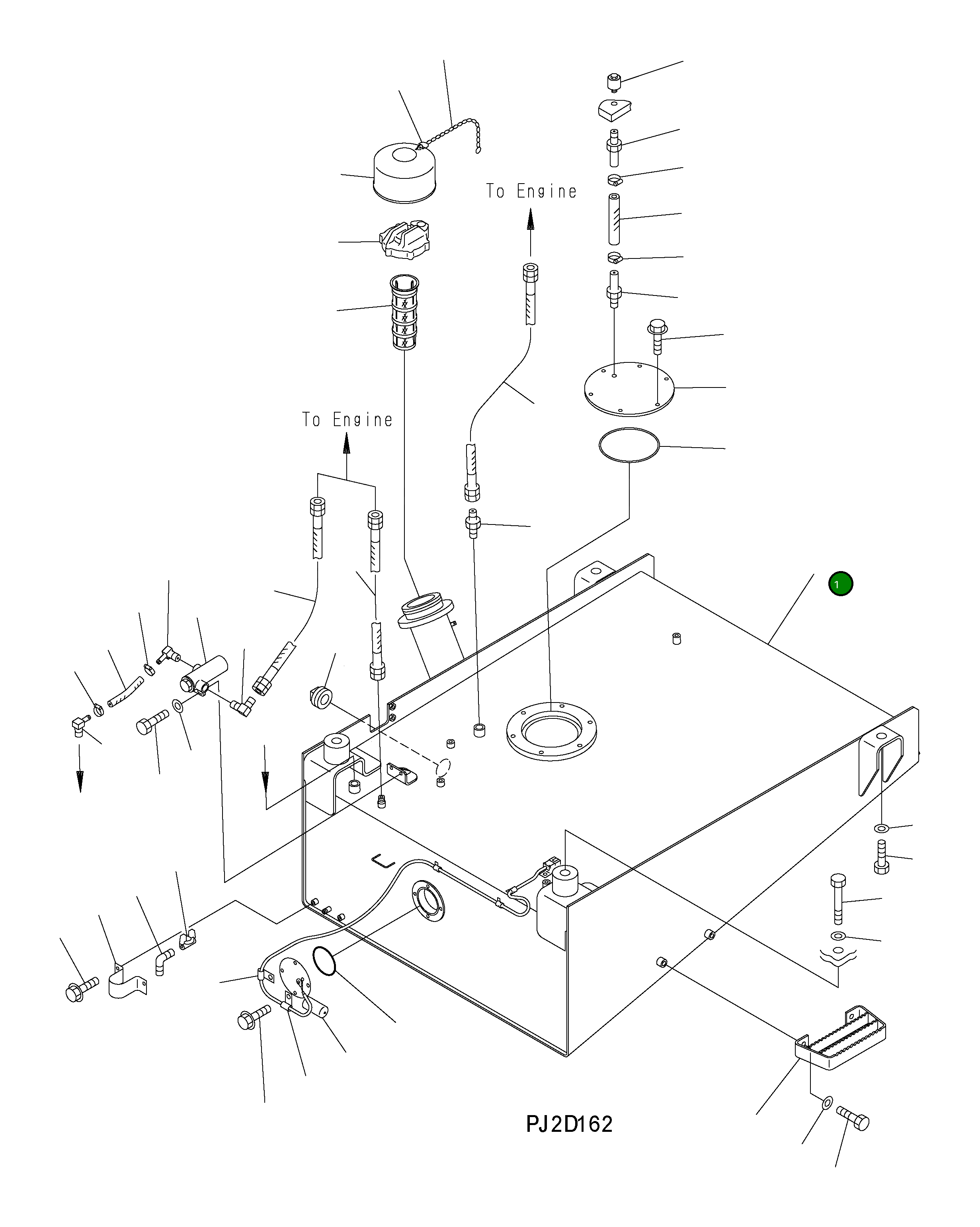 Бак 425-04-H1111 Komatsu