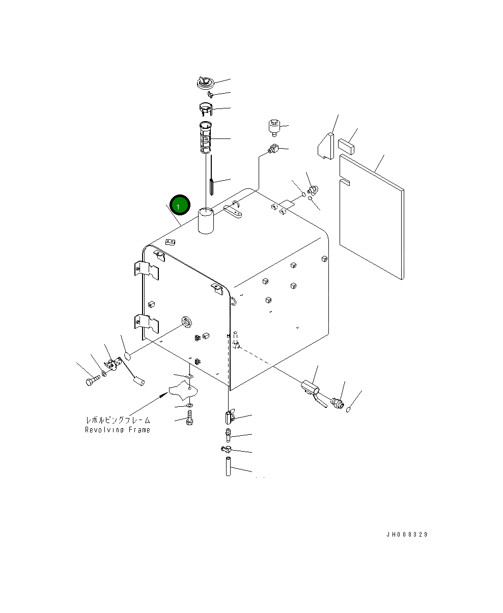Бак 208-04-71612 Komatsu