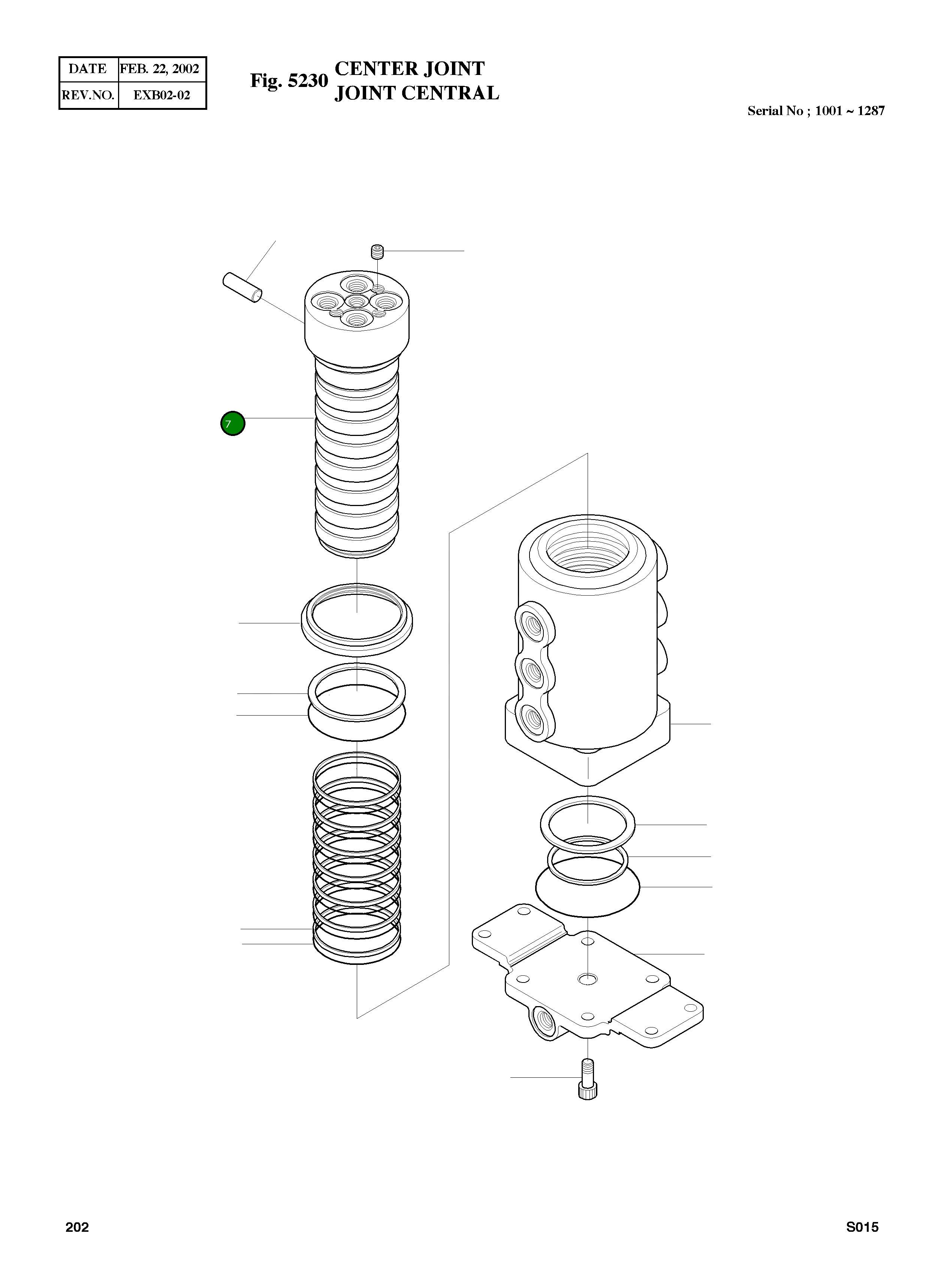 Вал 07393-10100 Komatsu