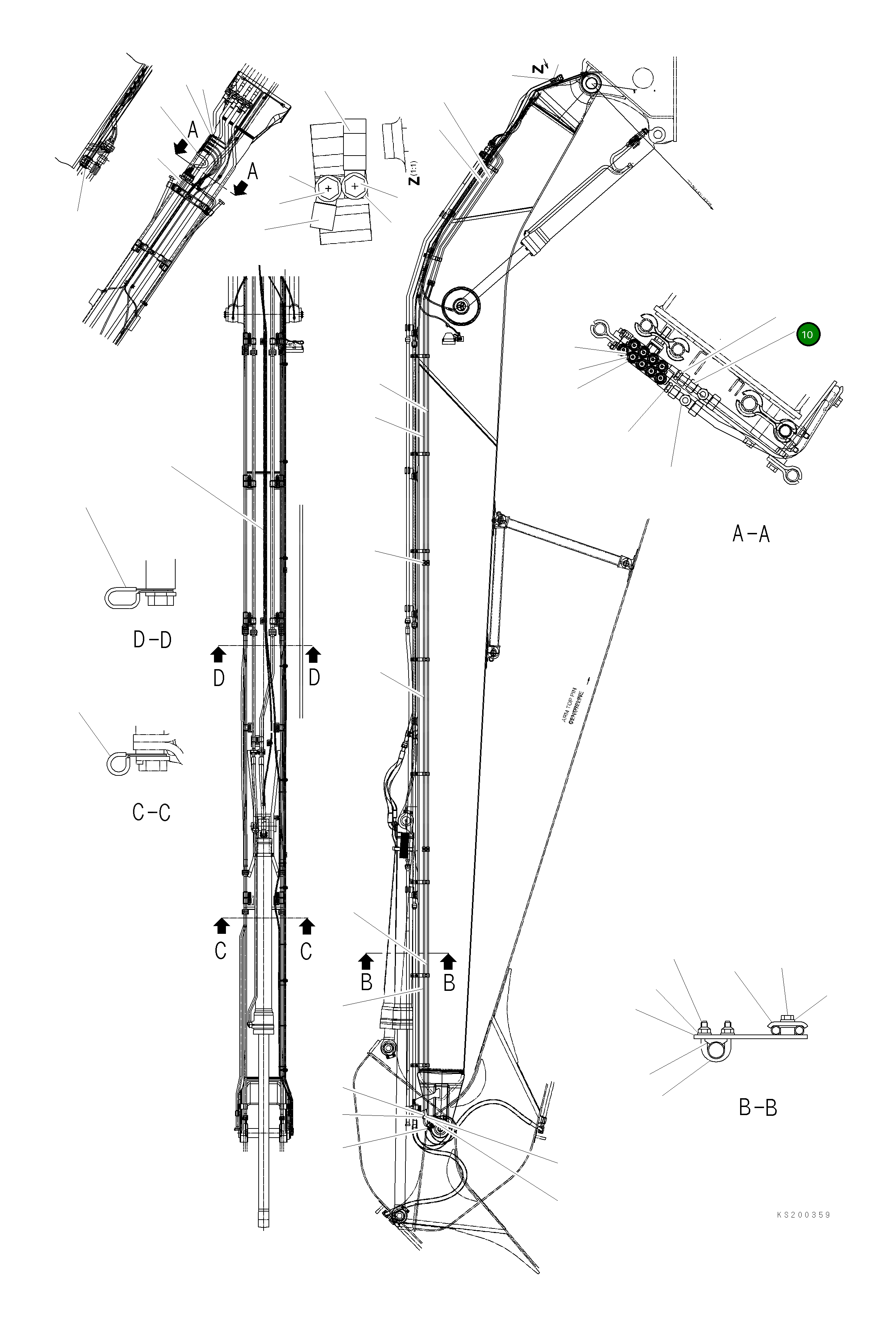Адаптер 207-70-KH230 Komatsu