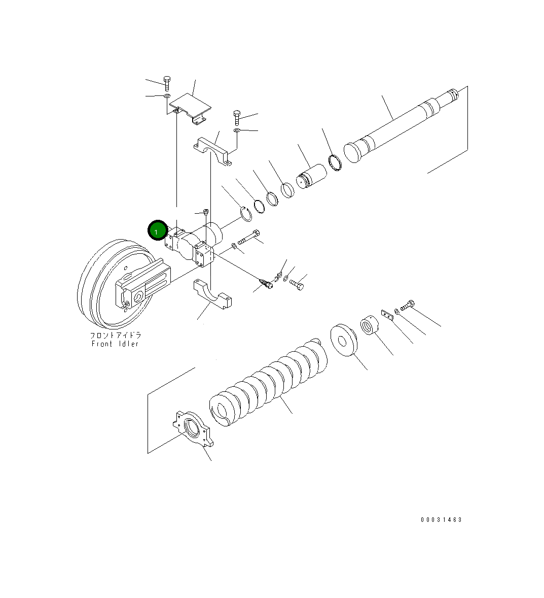 Вилка 21N-30-37610 Komatsu