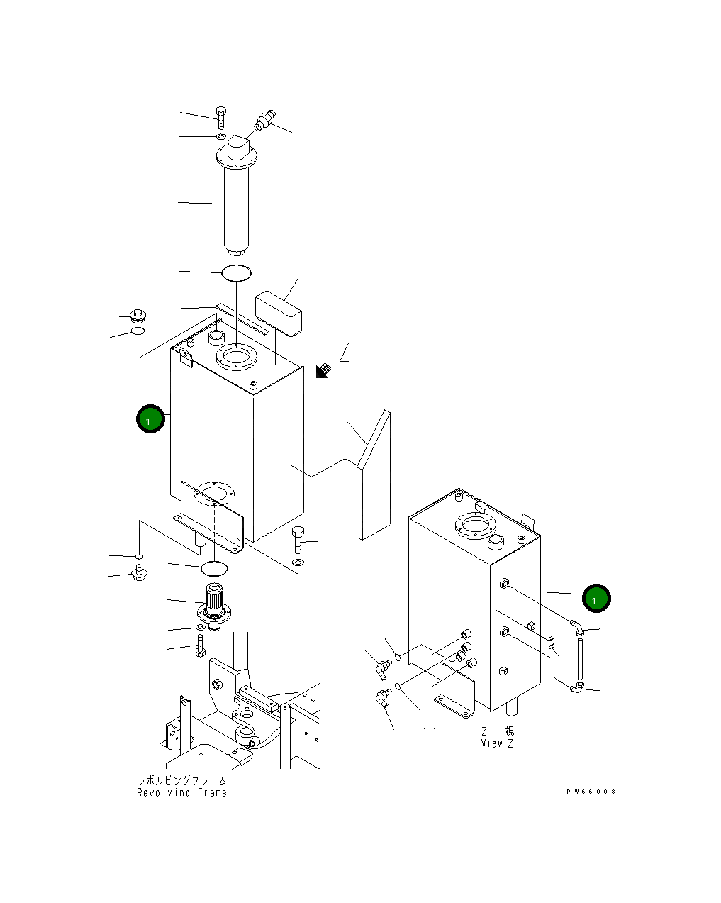 Бак 22L-60-11510 Komatsu