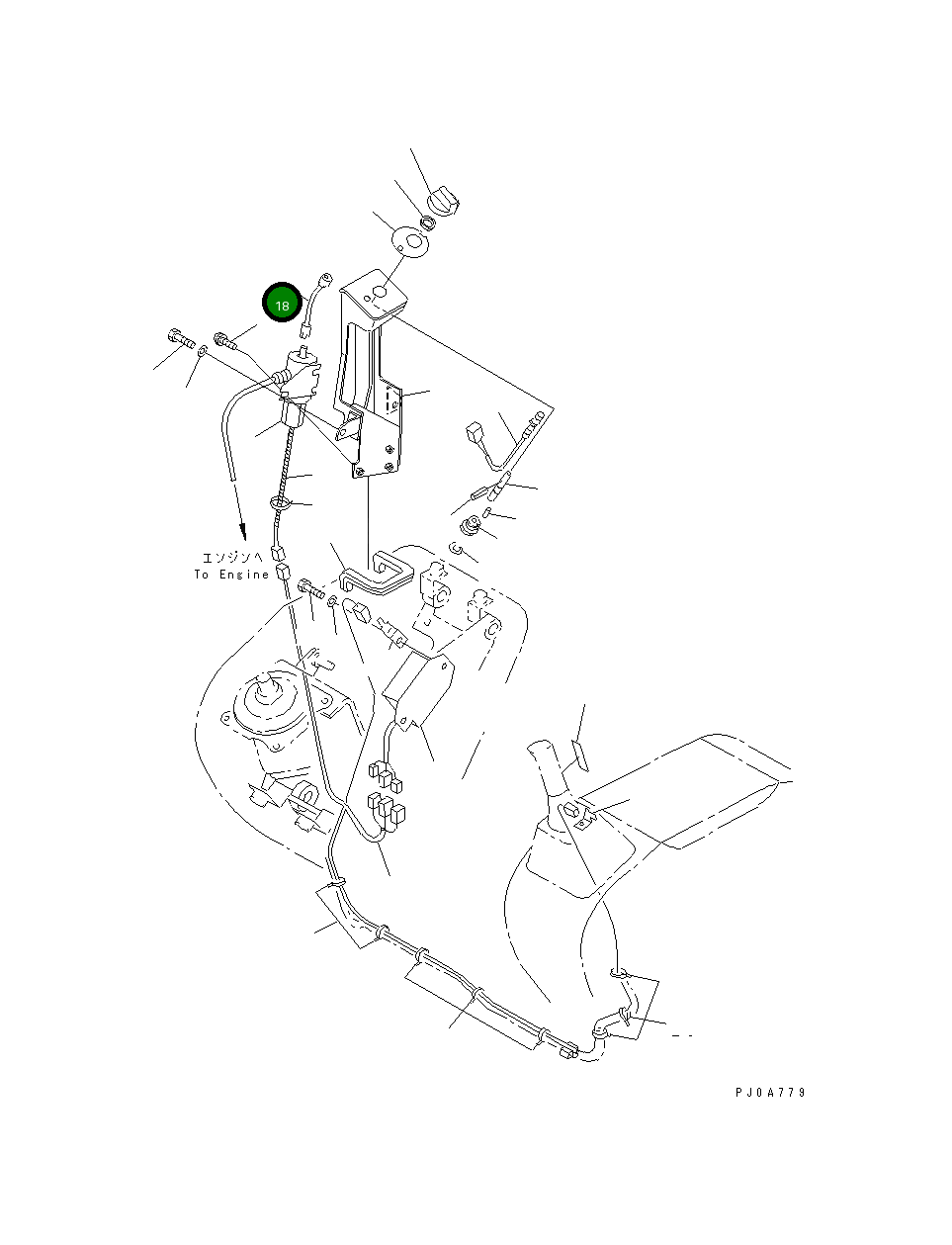 Вал 21X-972-3140 Komatsu
