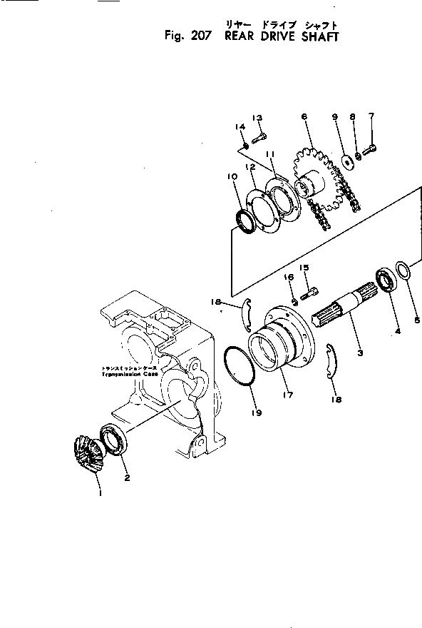 Ведущая звезда 2691-3-12300 Komatsu