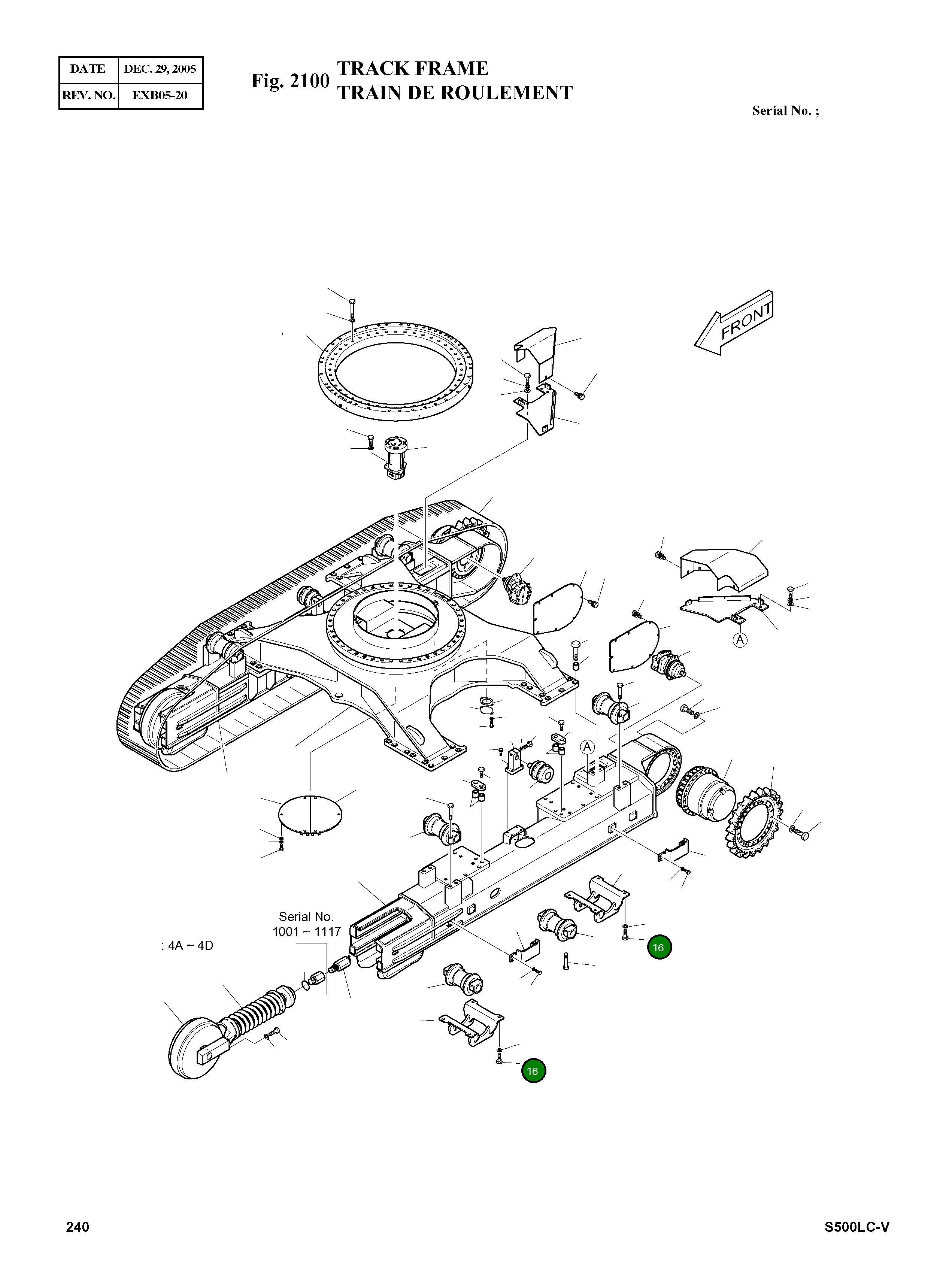 Болт M22X2.5X55 S0530766 Komatsu