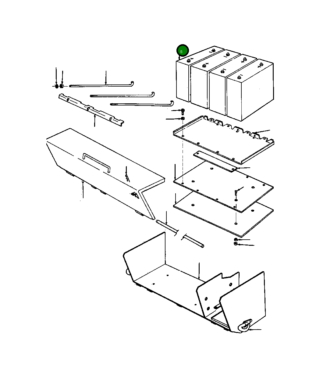 Аккумулятор - 12 VOLT 140 454 Komatsu