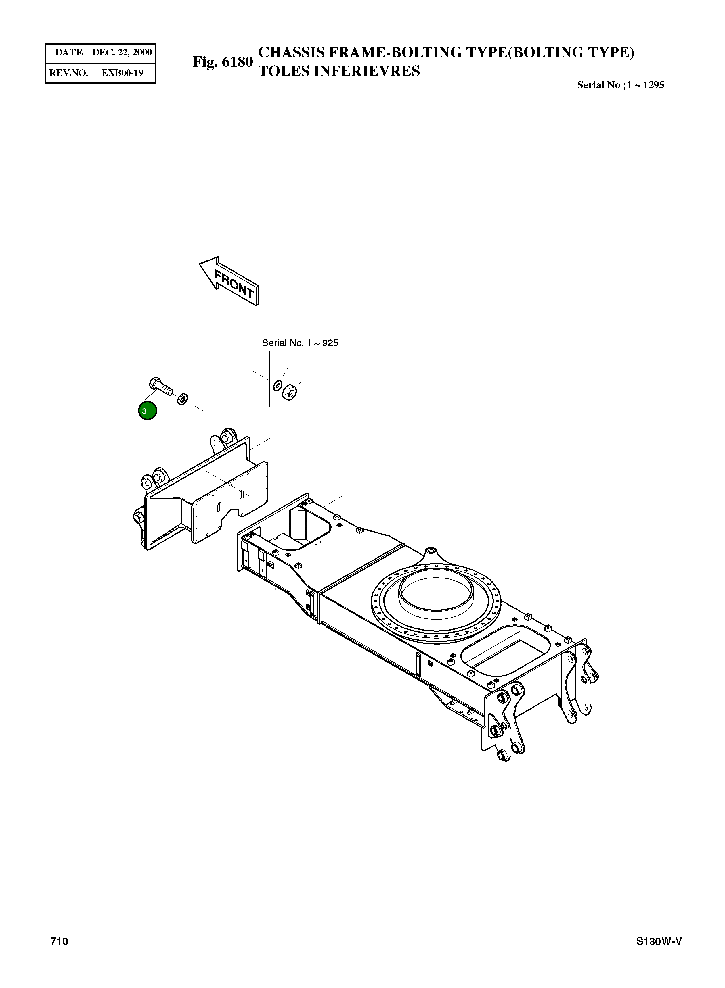 Болт M24X3.0X150 S0576161 Komatsu