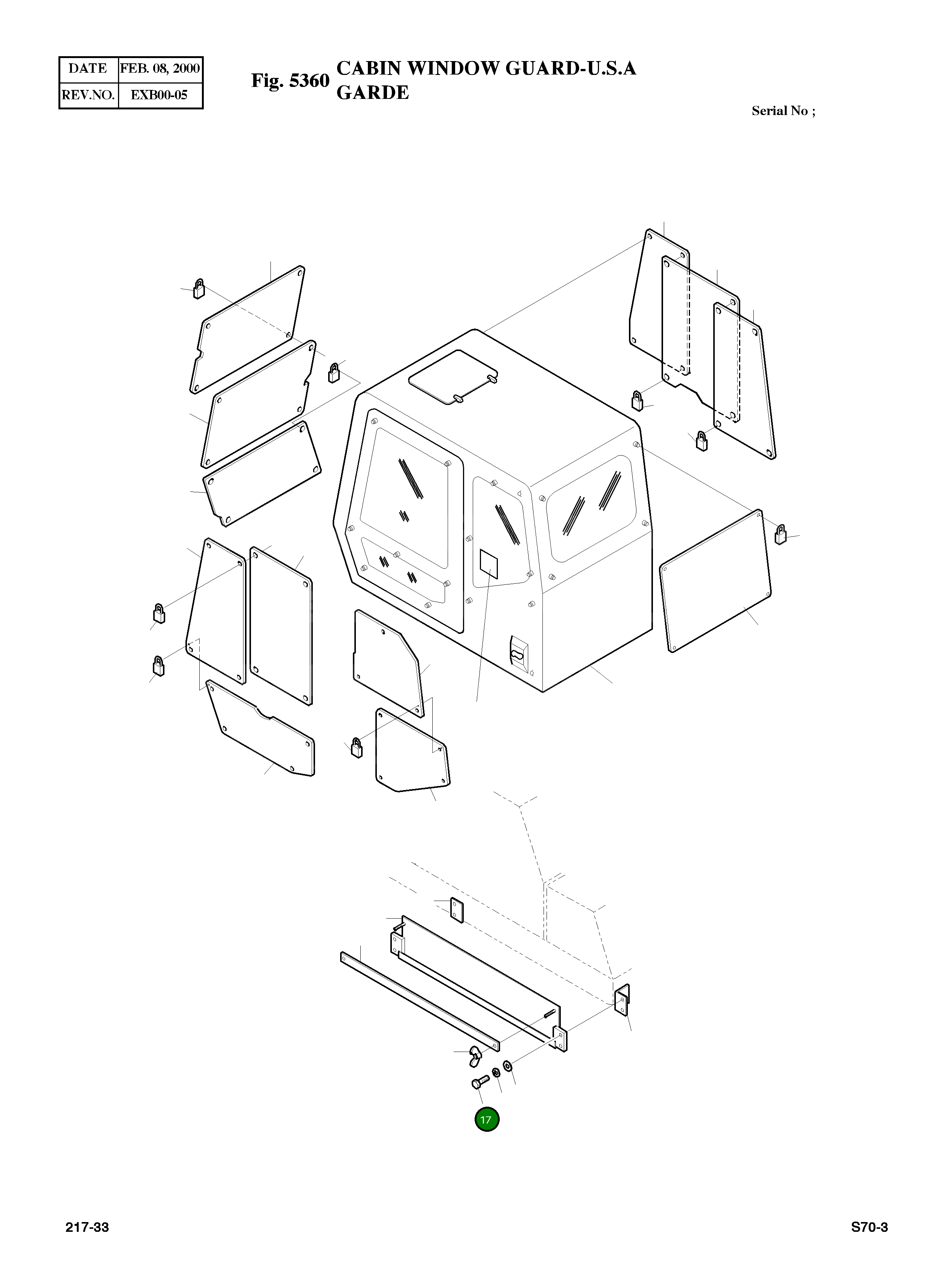 Болт M16X2.0X45 S0521553 Komatsu