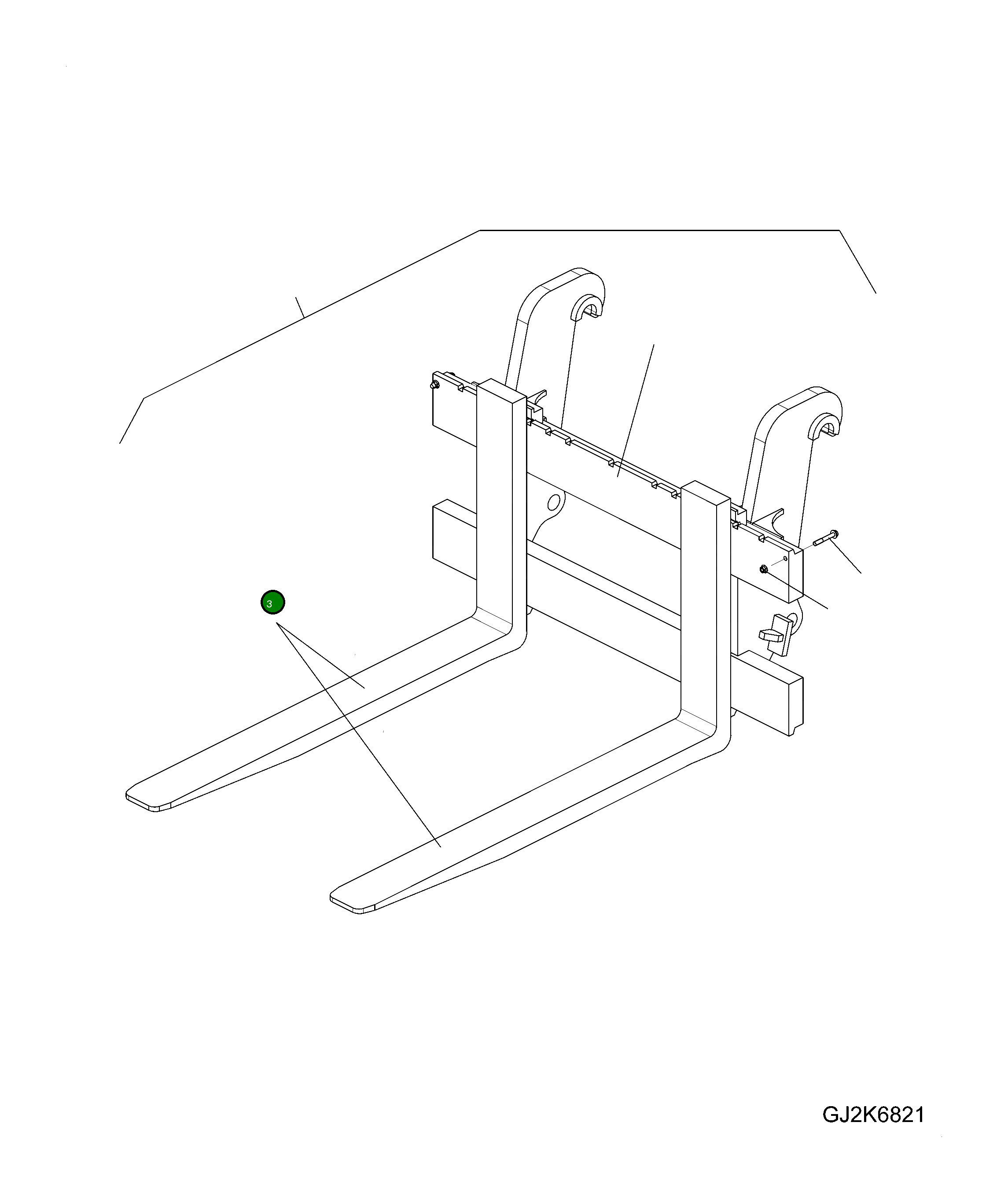 Вилка 423-70-H2M80 Komatsu
