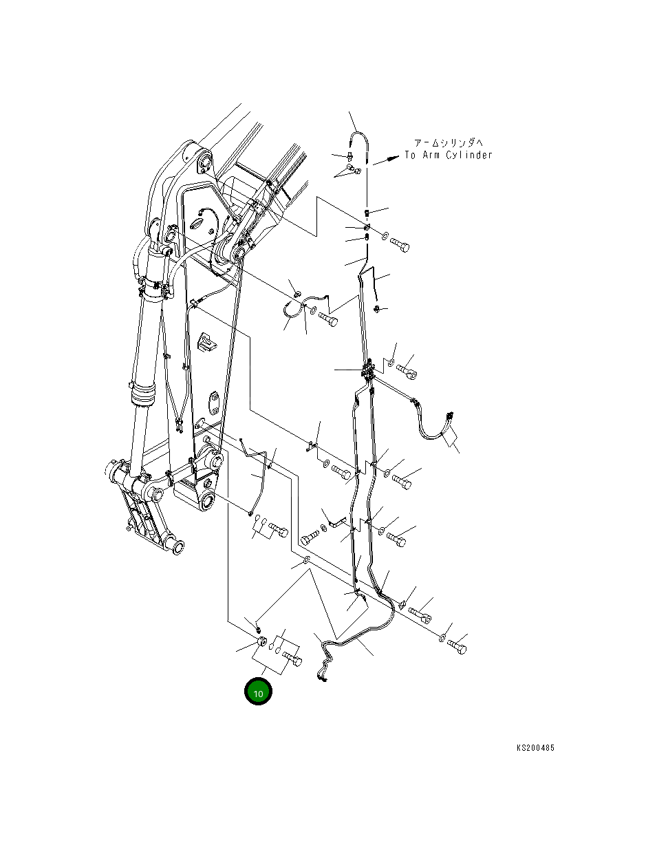 Банджо-штуцер в сборе 20Y-70-K5340 Komatsu