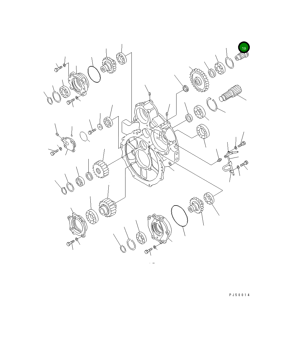 Вал 23B-15-18320 Komatsu