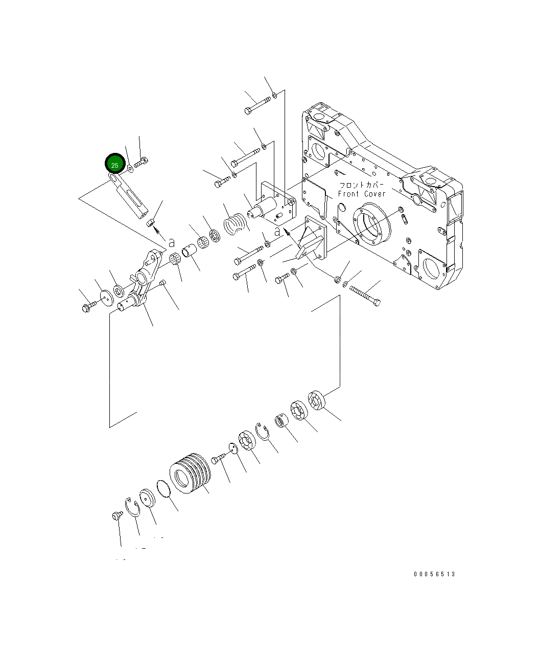 Вилка 6215-61-4770 Komatsu