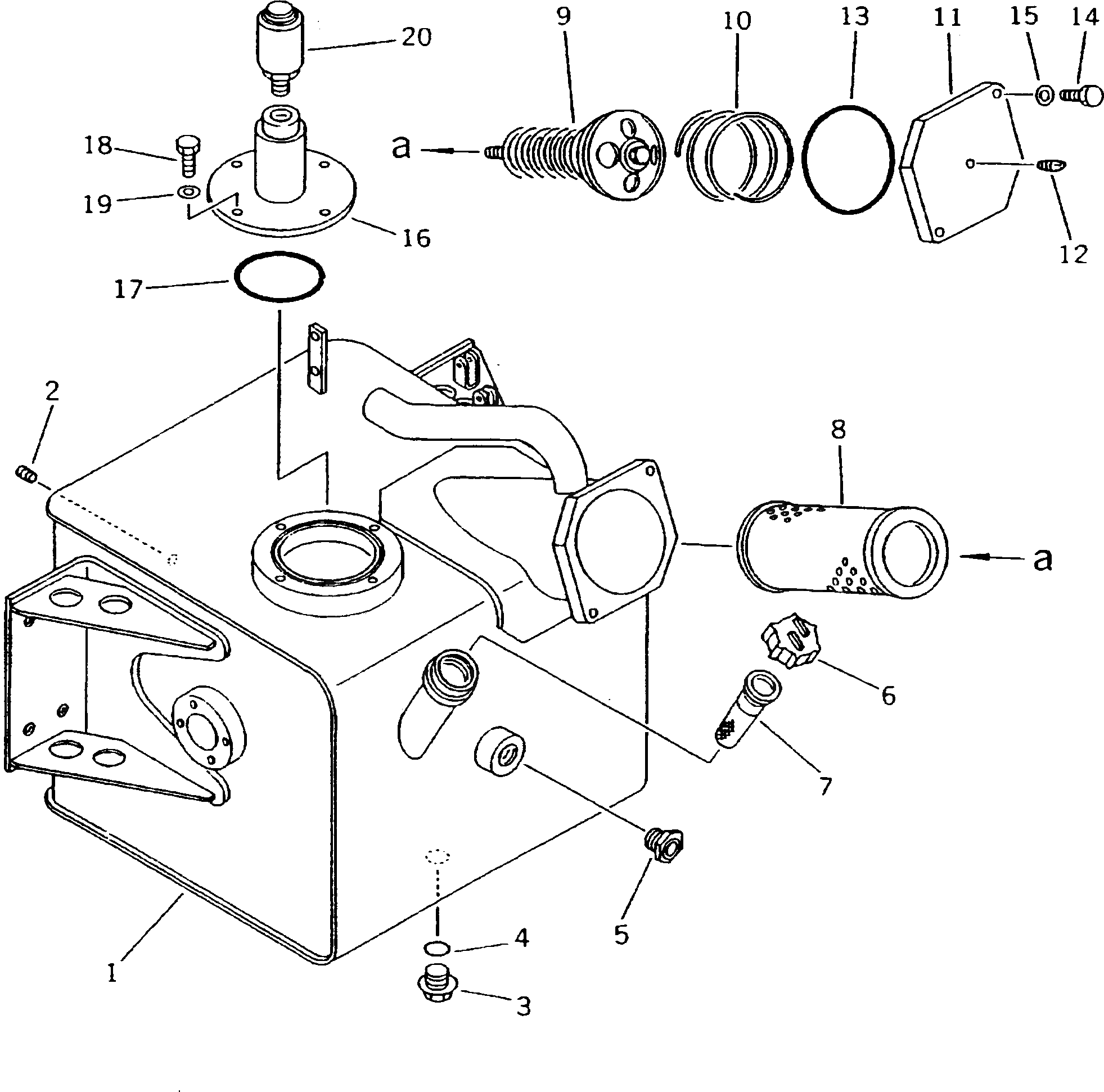 Бак 567-60-41113 Komatsu