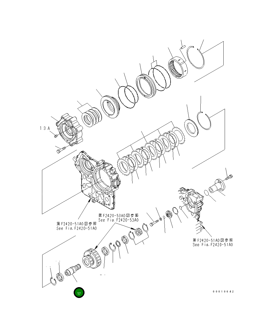 Вал 418-17-32112 Komatsu