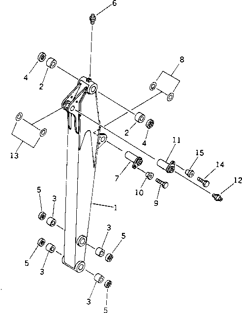 Вал 20U-959-1580 Komatsu