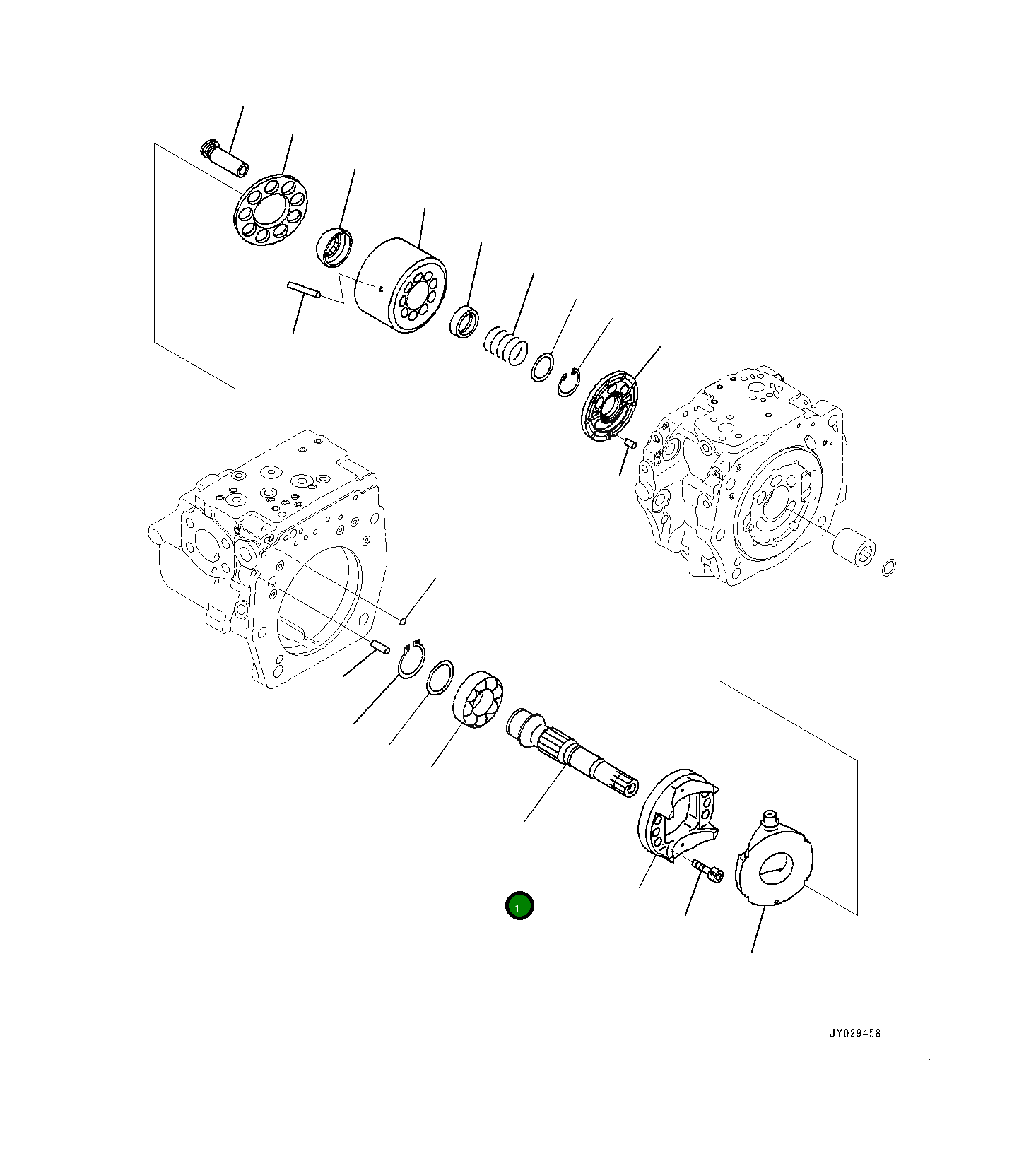 Вал 708-2H-32210 Komatsu