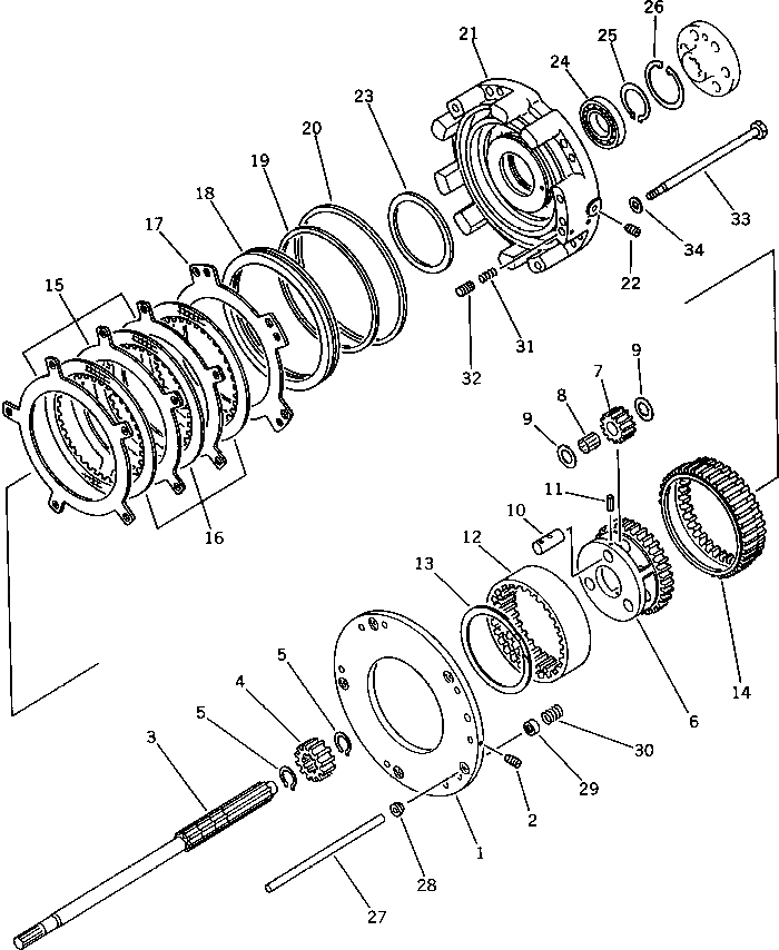 Вал 362-15-22110 Komatsu