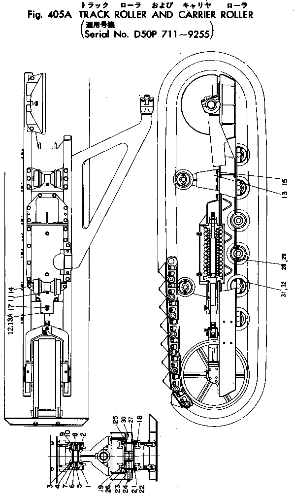 Вал D50P-P130 Komatsu