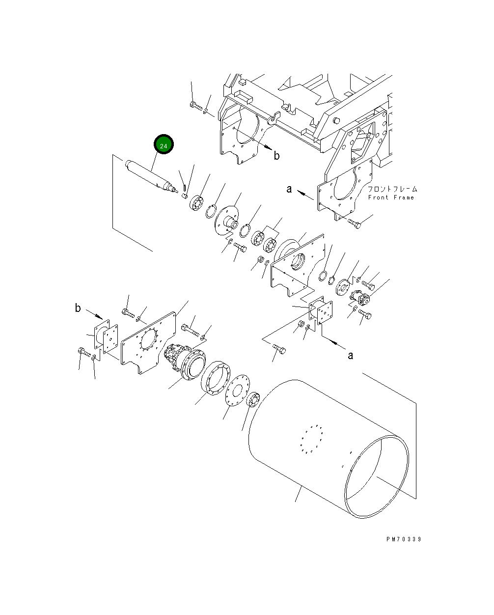 Вал 258-40-31300 Komatsu