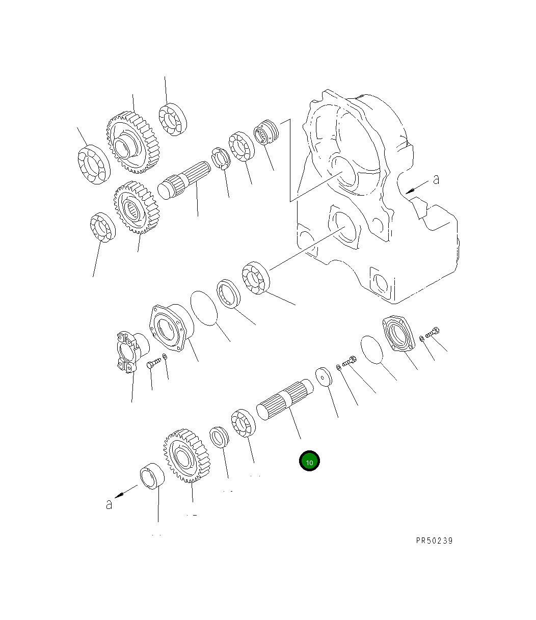 Вал 23B-15-13220 Komatsu