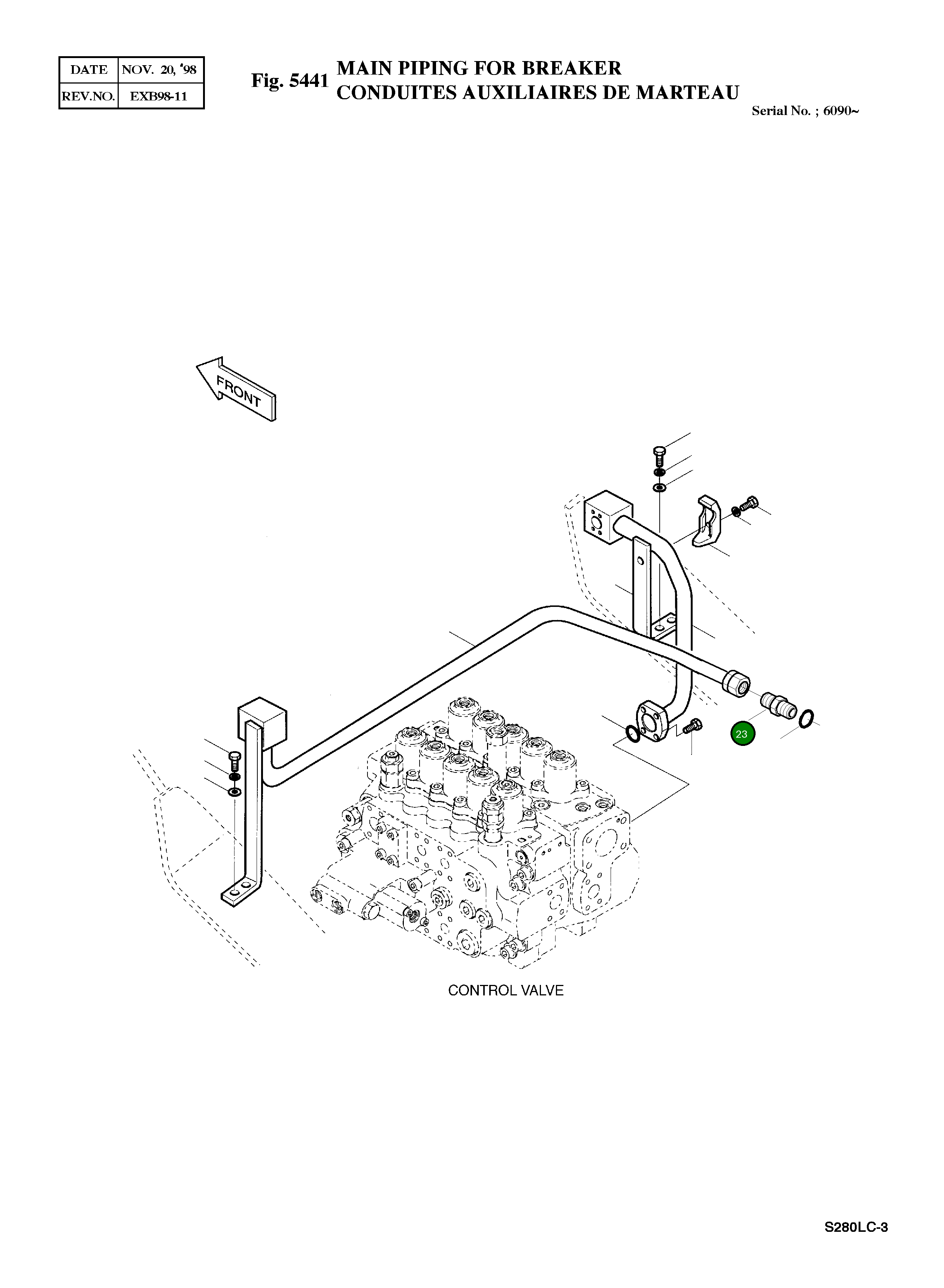 Адаптер PFO1XPF1 2181-1126D25 Komatsu