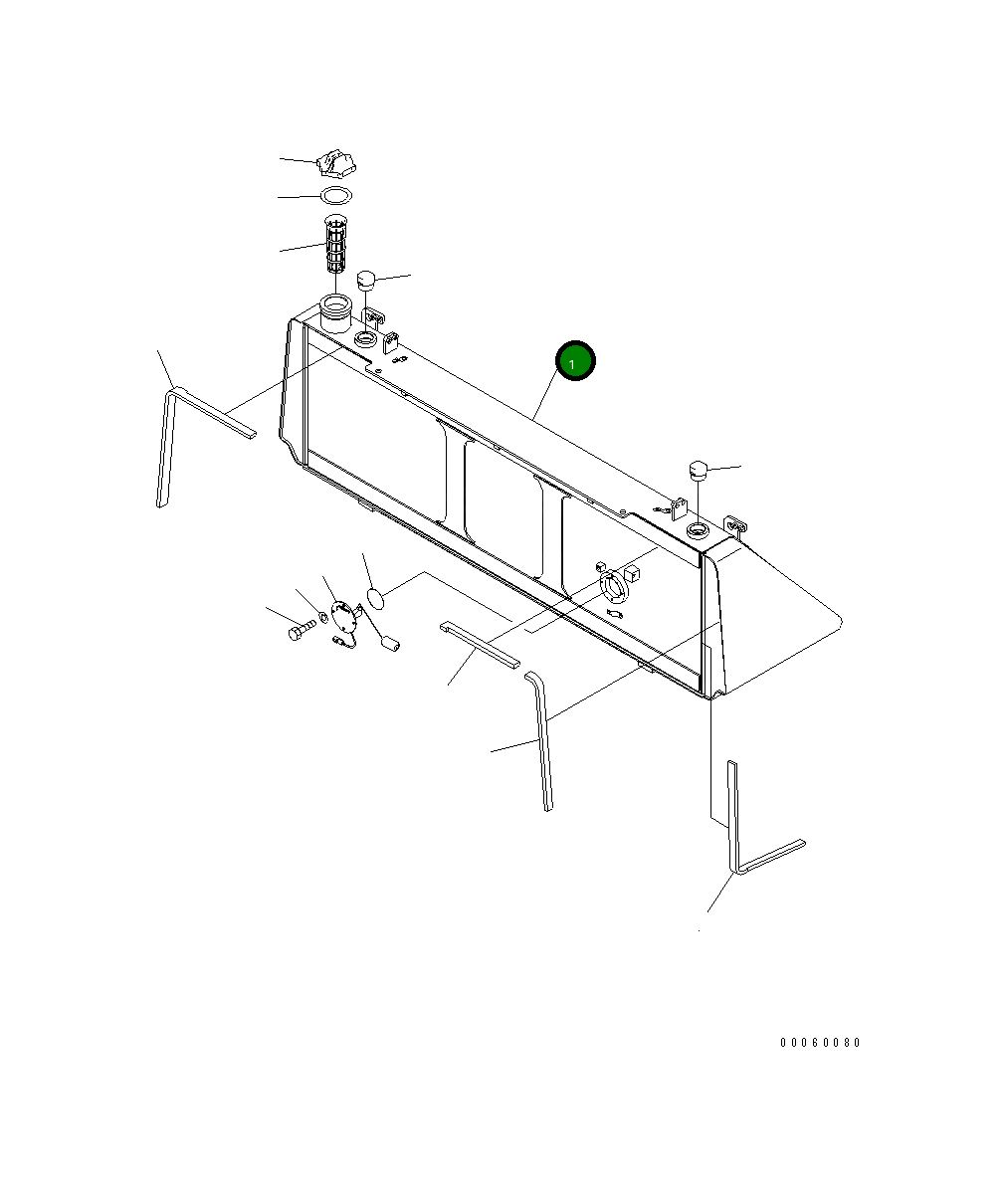 Бак 17A-04-41610 Komatsu