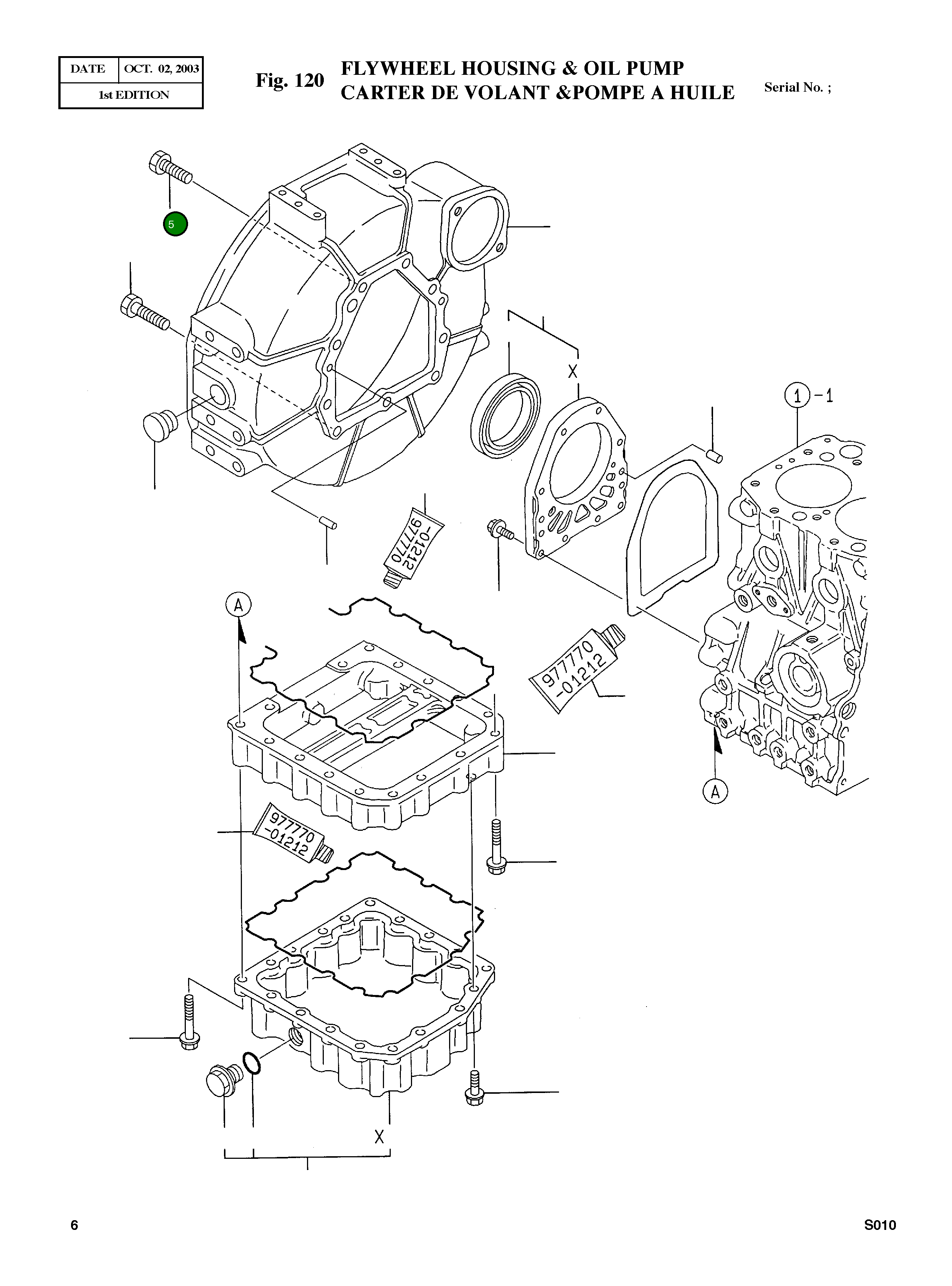Болт M10X25 26206-100252 Komatsu
