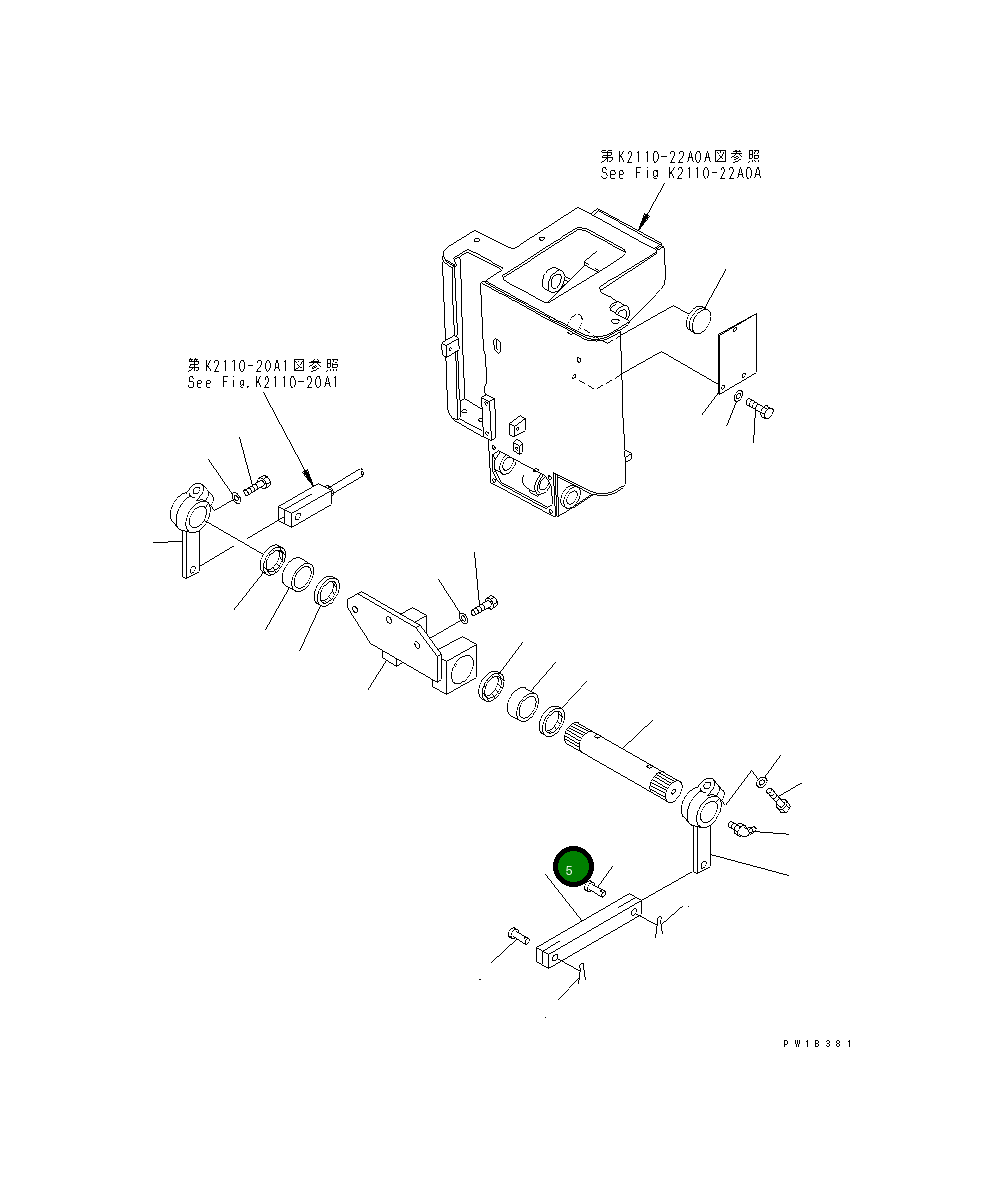 Вилка 176-43-42310 Komatsu
