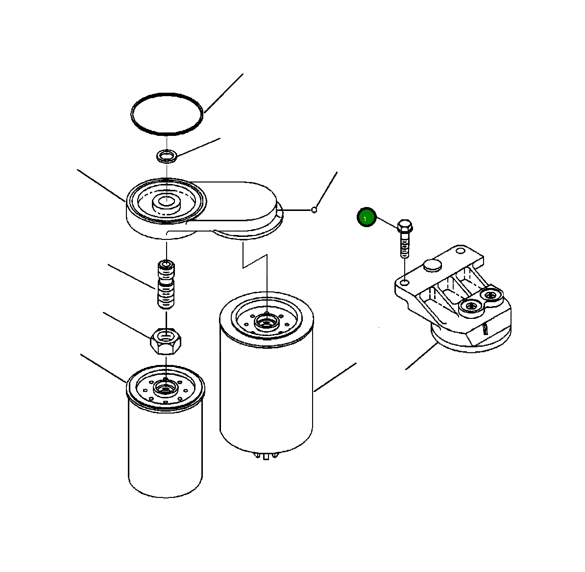 Болт (M8x1.25x35) 1240 143 H1 Komatsu