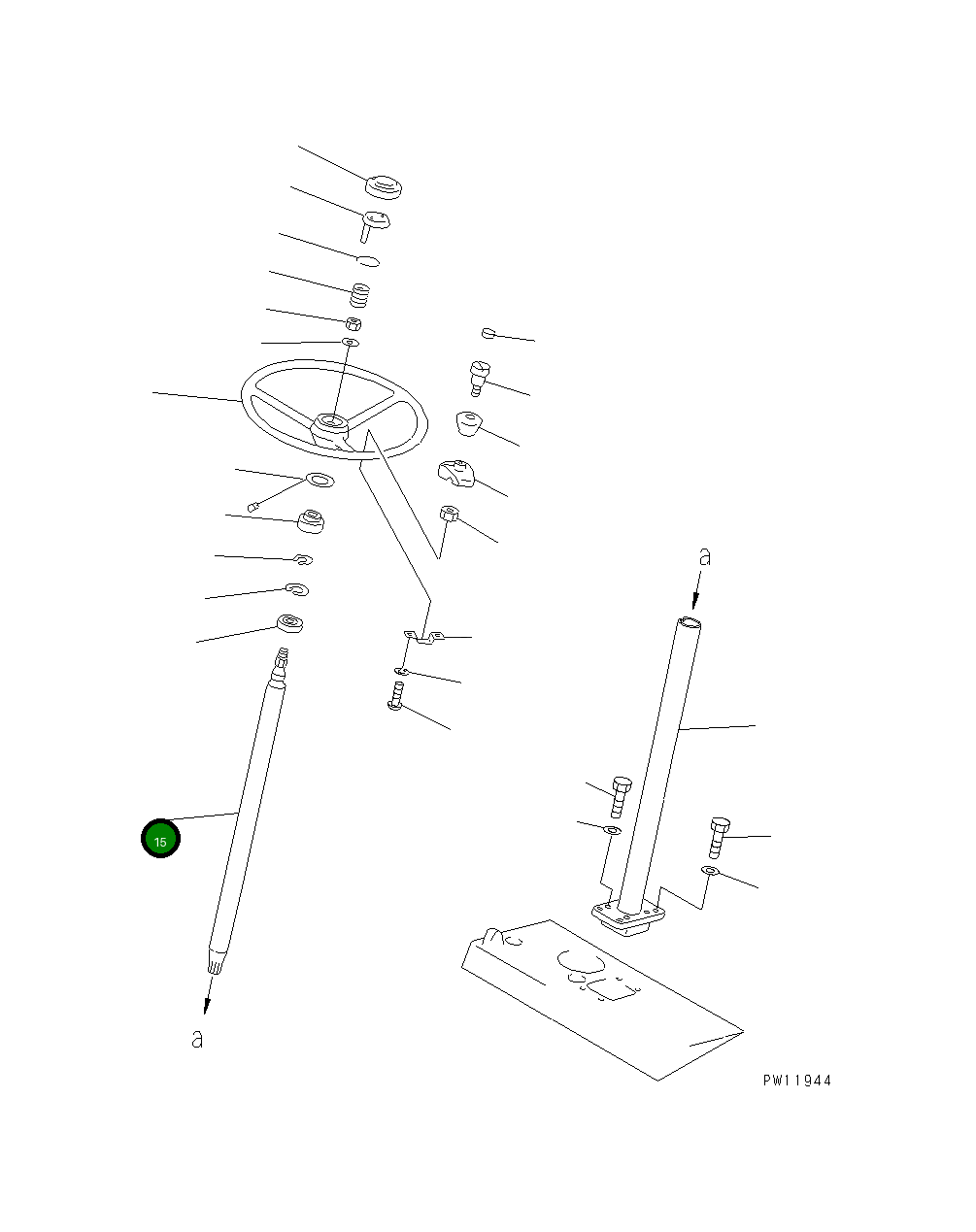 Вал 20G-40-11120 Komatsu