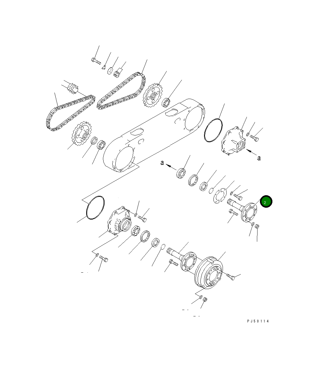 Вал 23D-23-11340 Komatsu