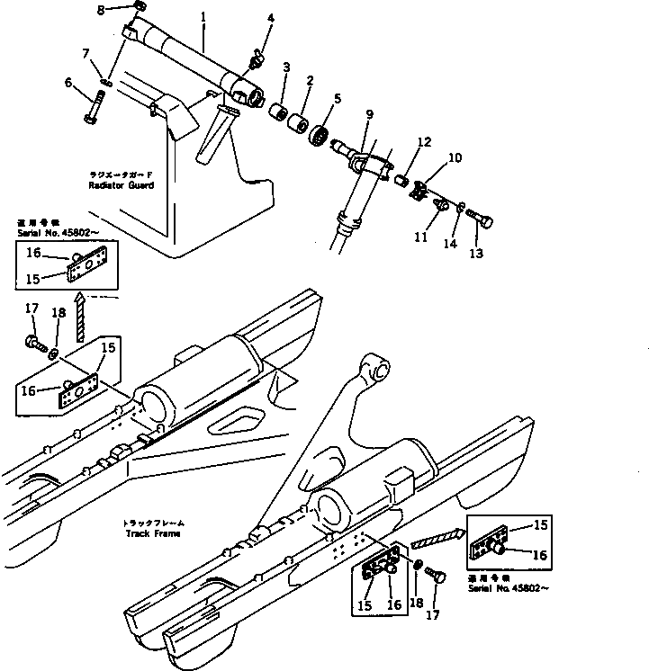 Вал 144-70-13360 Komatsu