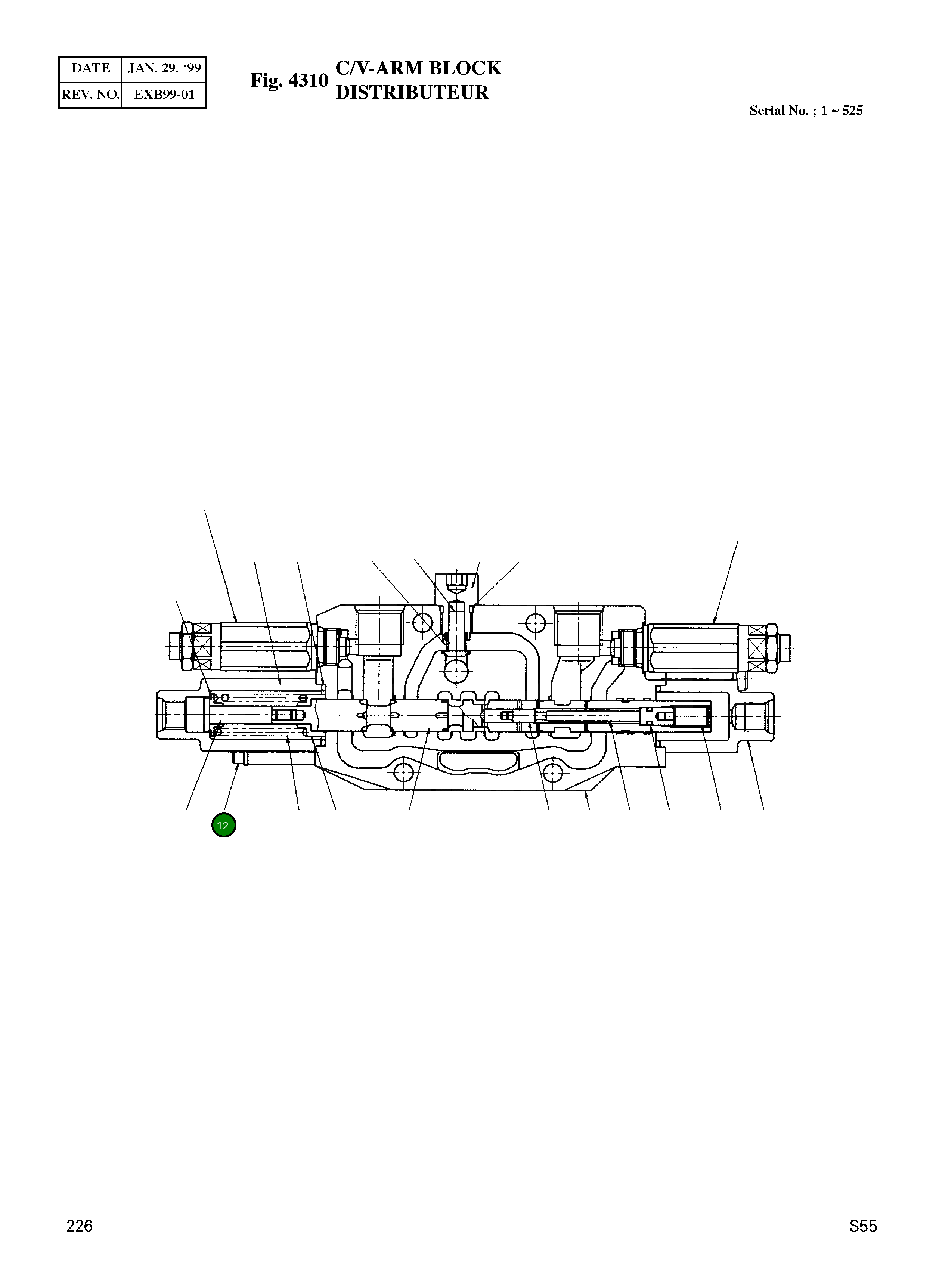 Болт M6X40 00020106040-51 Komatsu