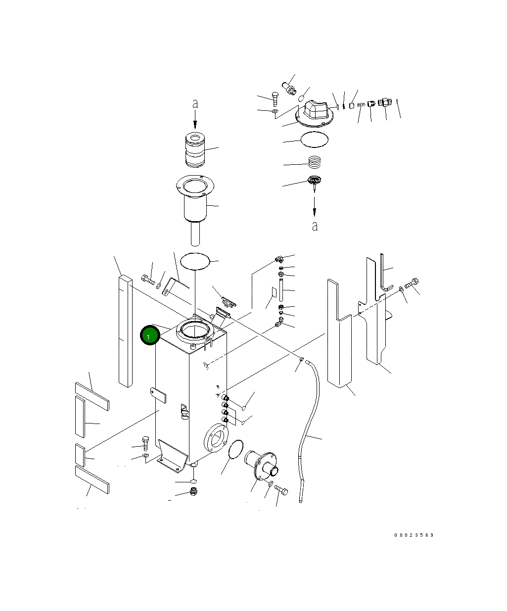 Бак 22K-60-22111 Komatsu