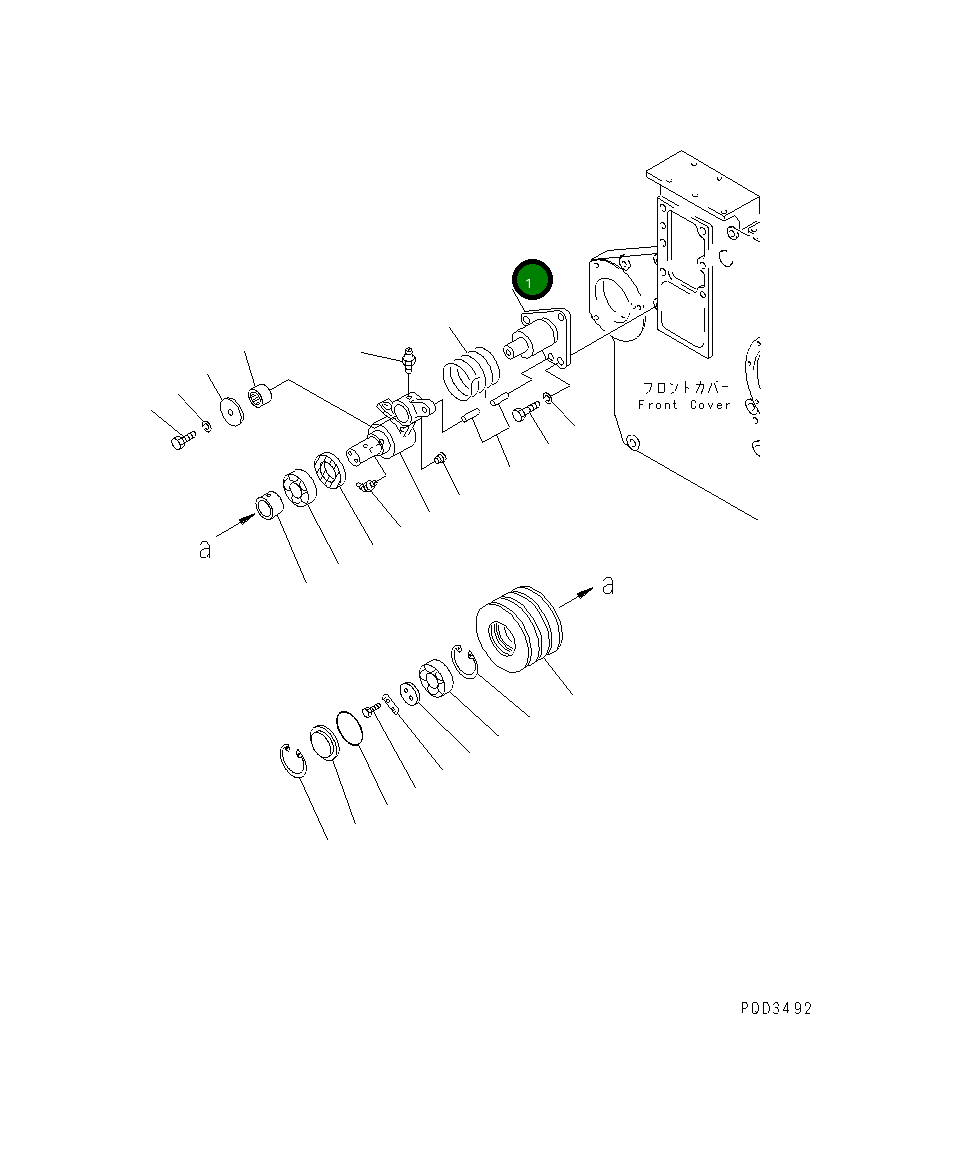 Вал 6162-63-3420 Komatsu